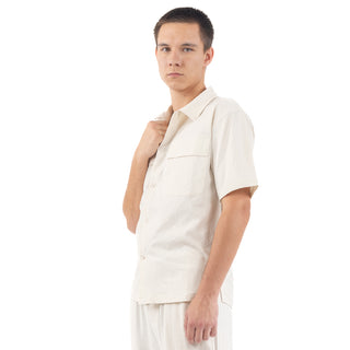 Camisa De Verano Con Corte Relajado Y Bolsas