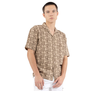Camisa De Verano Con Corte Relajado Y Estampada