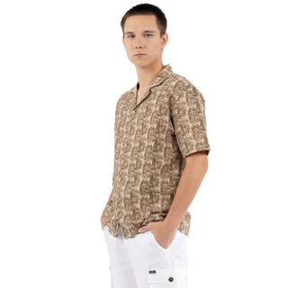 Camisa De Verano Con Corte Relajado Y Estampada