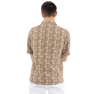 Camisa De Verano Con Corte Relajado Y Estampada