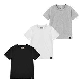 Set de 3 Playeras Basicas Manga Corta