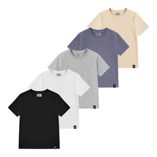 Set de 5 Playeras Basicas Manga Corta