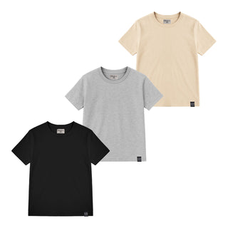 Set de 3 Playeras Basicas Manga Corta