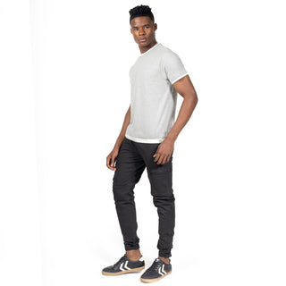 Playera Básica Manga Corta Efecto Doble Cuello