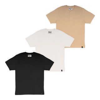 Set de 3 Playeras Cuello Henley