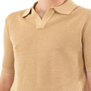 Playera Polo Tejida Estilo De Verano