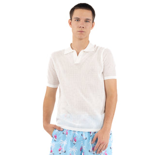 Playera Polo Tejida Estilo De Verano