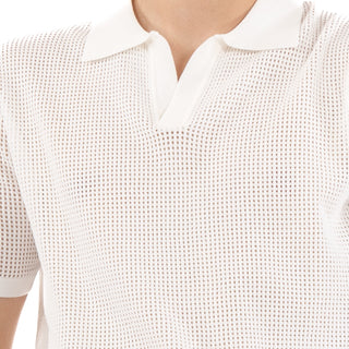 Playera Polo Tejida Estilo De Verano