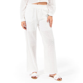 Pantalón Amplio Con Textura