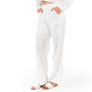 Pantalón Amplio Con Textura