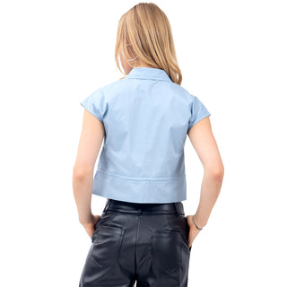 Blusa Fashion Sin Mangas Con Bolsas Al Frente{