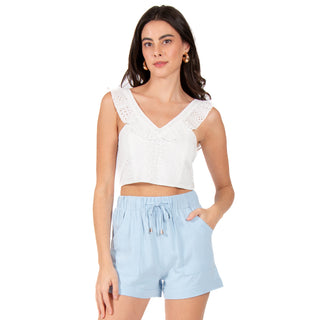 Blusa Con Fruncido En Tendencia