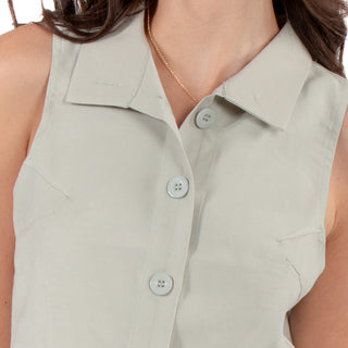 Blusa Corta Sin Mangas