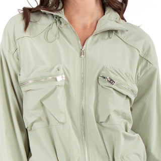 Chamarra Corta Con Estilo Rompevientos