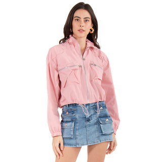 Chamarra Corta Con Estilo Rompevientos