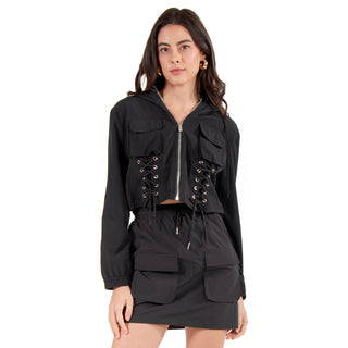 Chamarra Cargo Estilo Rompevientos