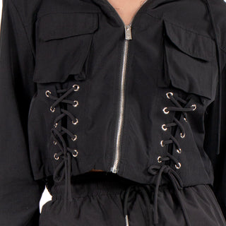 Chamarra Cargo Estilo Rompevientos