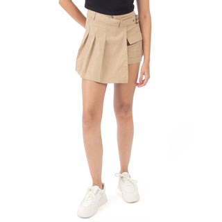 Falda Tableada Con Cinturón