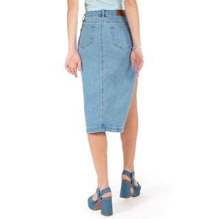 Falda Larga Con Abertura En Pierna