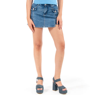 Falda Con Short Interior Y Doble Abertura