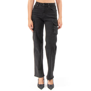 Jeans Cargo Fit Straight Con Bolsas