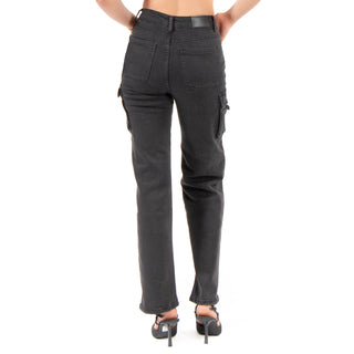 Jeans Cargo Fit Straight Con Bolsas