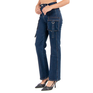 Jeans Cargo Fit High Waist