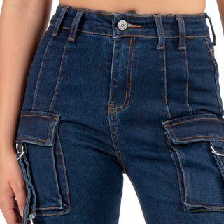 Jeans Cargo Fit High Waist