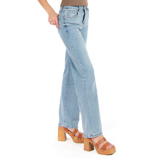 Jeans Denim Fit De Pierna Ancha