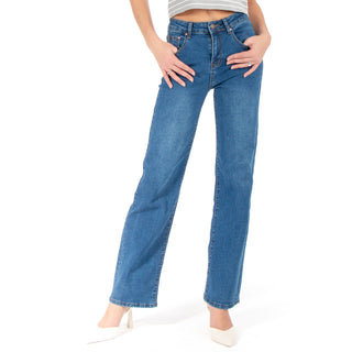 Jeans Denim Fit De Pierna Ancha