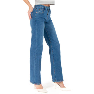 Jeans Denim Fit De Pierna Ancha