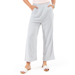 Pantalón De Lino Con Fit De Pierna Ancha