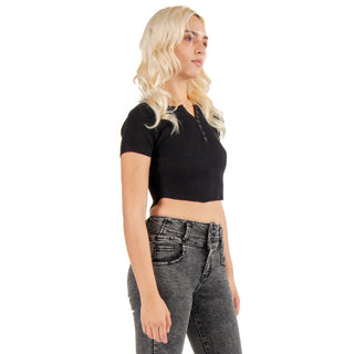 Playera Corta Henley Estilo De Verano