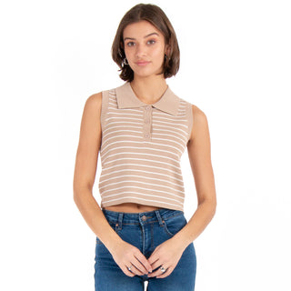 Playera Polo De Verano Y Tejido A Rayas