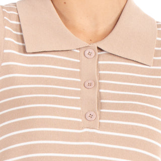 Playera Polo De Verano Y Tejido A Rayas