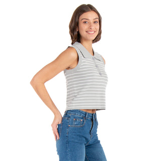 Playera Polo De Verano Y Tejido A Rayas