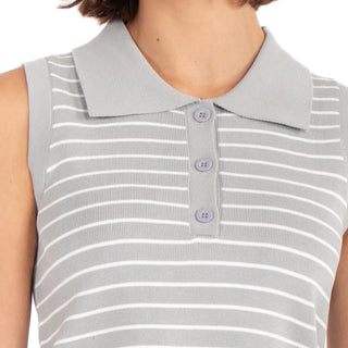 Playera Polo De Verano Y Tejido A Rayas