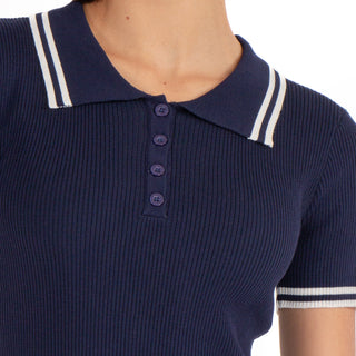 Playera Polo Ligera Con Rib