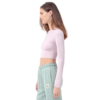 Playera Básica Cuello Redondo Manga Larga