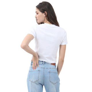 Playera Fashion Estampada Con Cadena