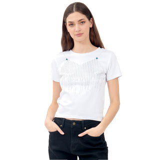 Playera Fashion Con Cadena Frontal