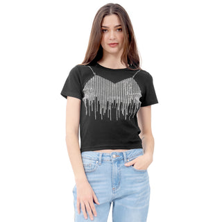 Playera Fashion Con Cadena Frontal