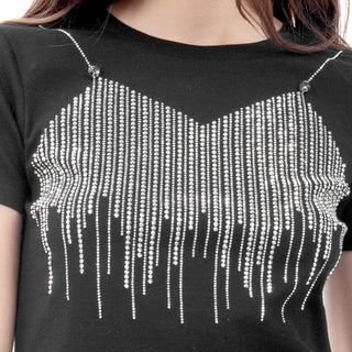 Playera Fashion Con Cadena Frontal