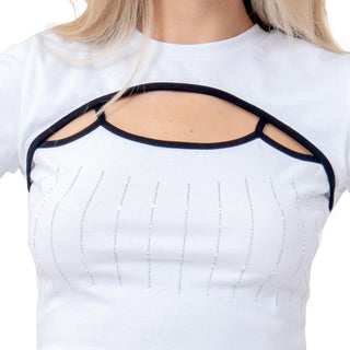 Playera Fashion Con Abertura Al Frente