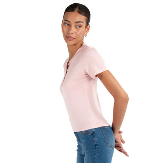 Playera Con Rib Y Botones Al Frente