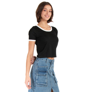 Playera Con Trendy Contrast