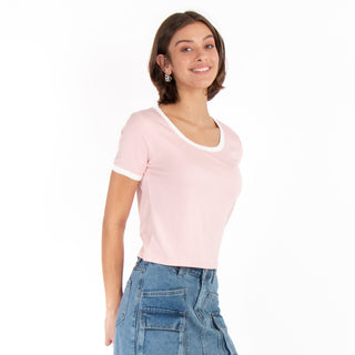 Playera Con Trendy Contrast