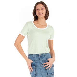 Playera Con Trendy Contrast