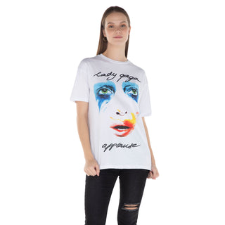 PLAYERA OVERSIZE LADY GAGA COLOR BLANCO PARA DAMA FOREVER 21