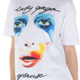 PLAYERA OVERSIZE LADY GAGA COLOR BLANCO PARA DAMA FOREVER 21